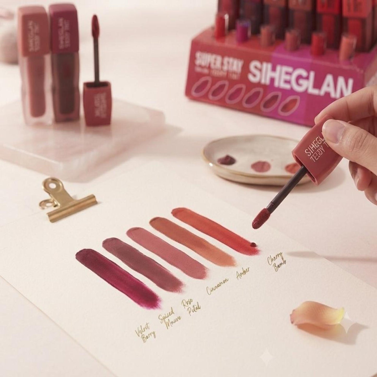 SIHEGLAN Super Stay Teddy Tint | Soft Matte Long Lasting Lip Tint
