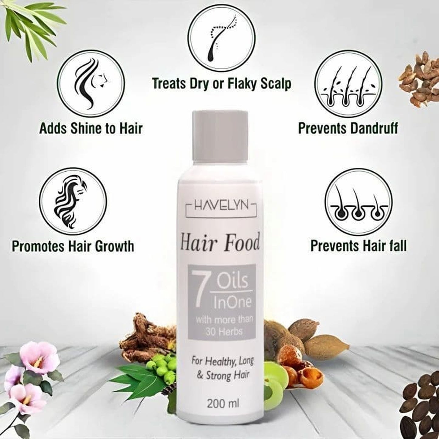 Havelyn Hair Food 7-in-1 Herbal Hair Oil | Hair Fall – Zeenora