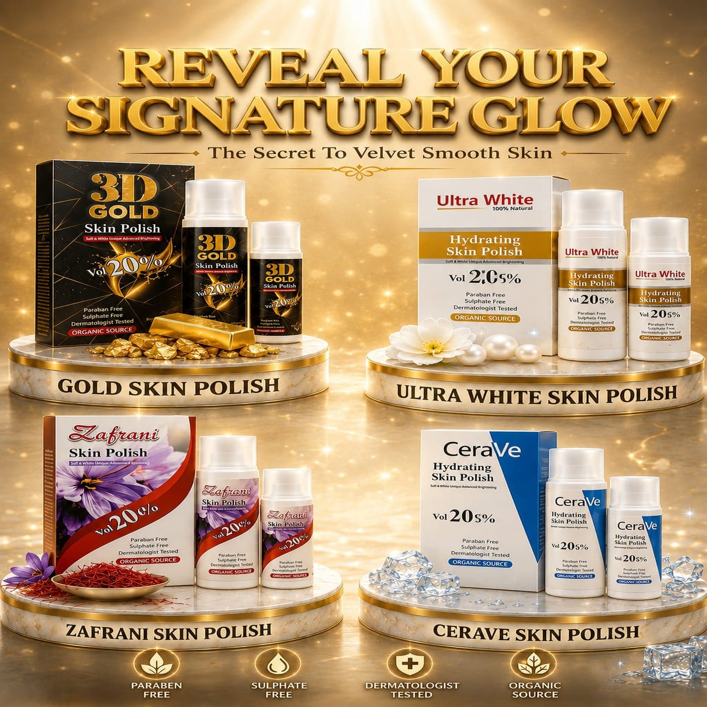 Premium Hydrating Skin Polish Collection – Reveal Your Signature Glow