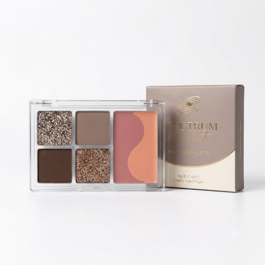 Multi-Purpose Makeup Palette – Neutral Eyeshadows & Dual-Tone Cream Blush