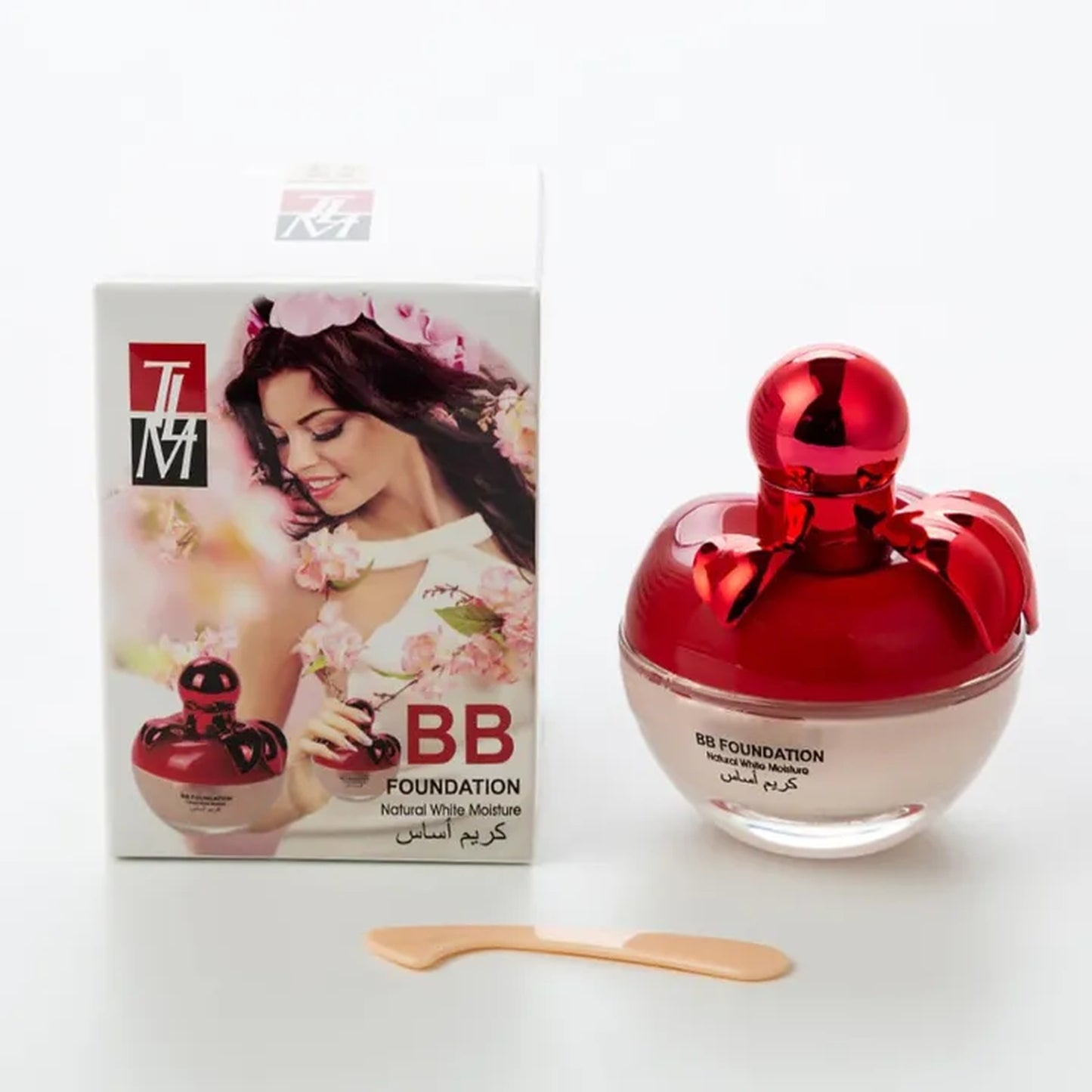 Premium BB Foundation – Natural White Moisture Full Coverage Liquid Base