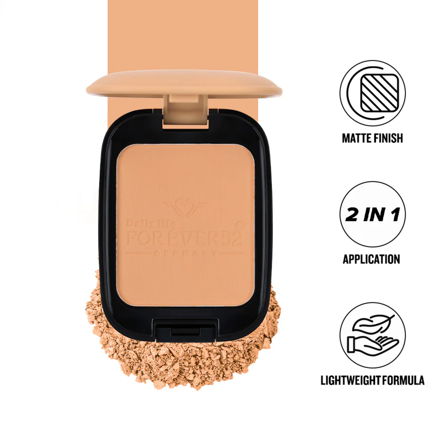 Daily Life Forever52 Two Way Cake Compact Powder – High Coverage (Wet & Dry Formula)