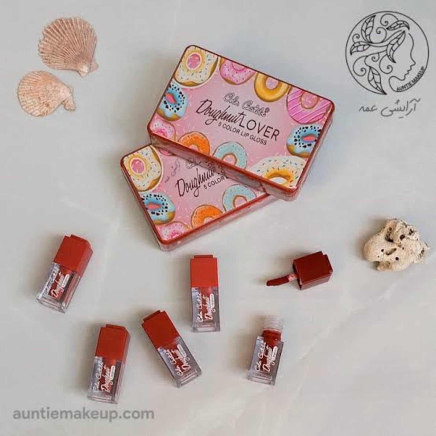 Color Castle Hello Cute Bunny Matte Lipgloss Set (6-in-1 Pocket Size)