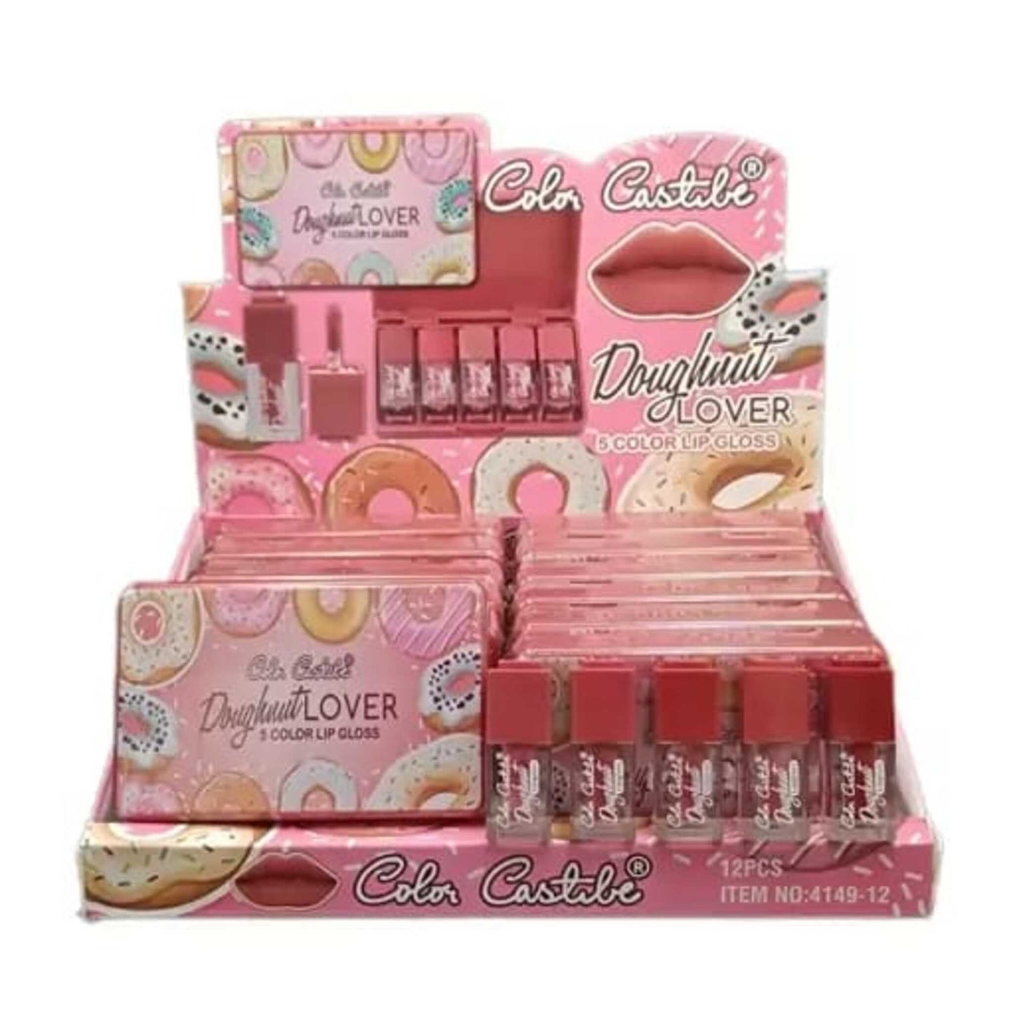 Color Castle Hello Cute Bunny Matte Lipgloss Set (6-in-1 Pocket Size)