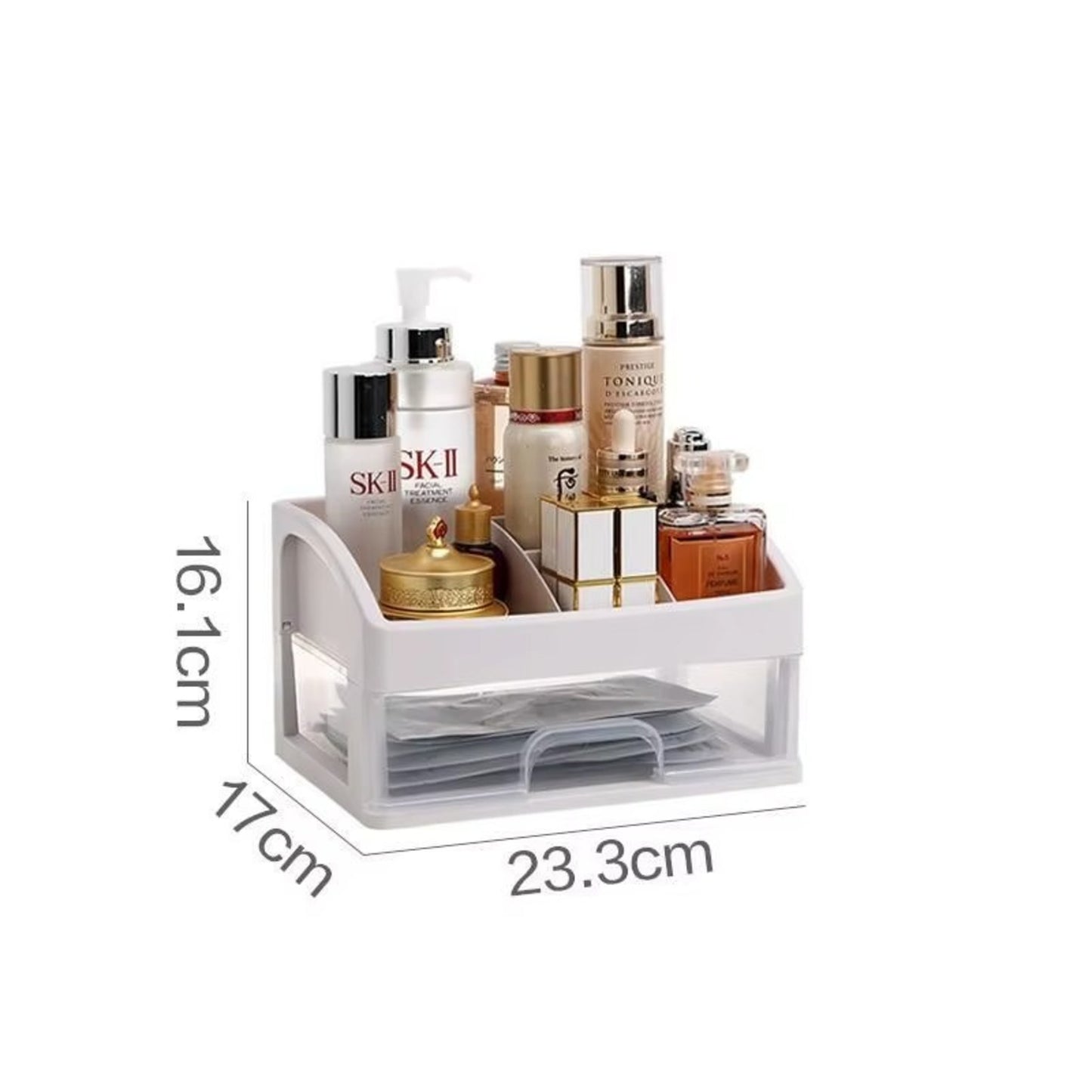 Multi-Functional Desk Organizer with Drawer | Cute Stationery & Makeup Storage Box