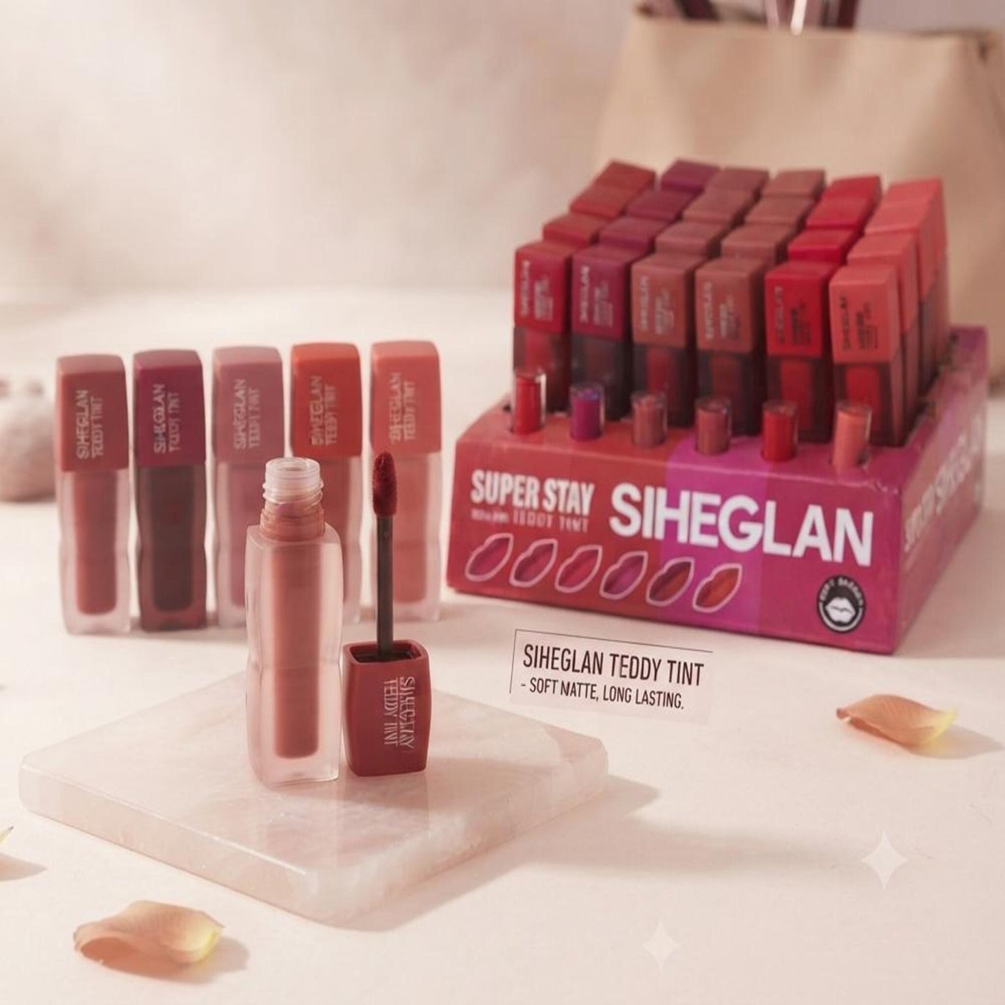 SIHEGLAN Super Stay Teddy Tint | Soft Matte Long Lasting Lip Tint