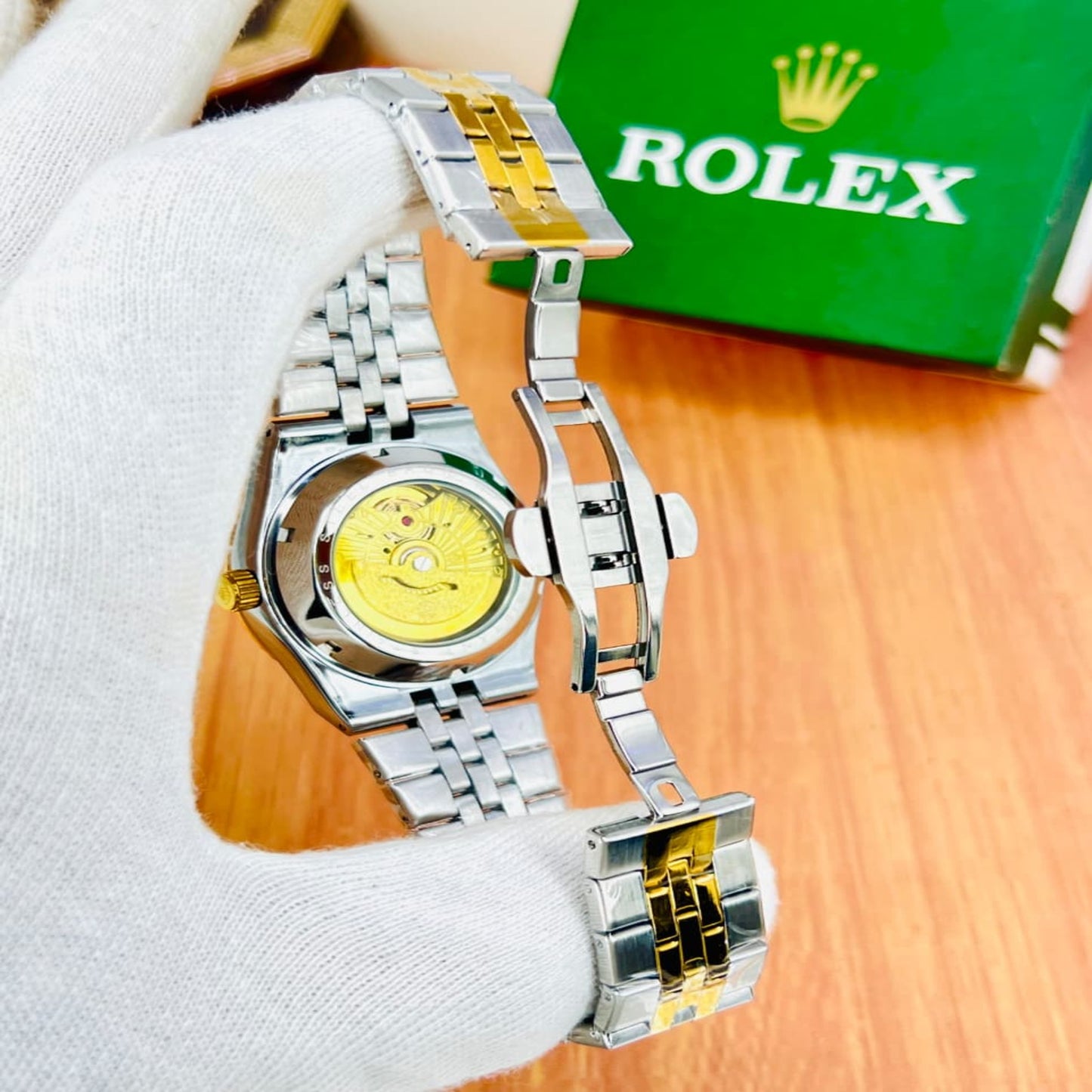 Premium Rolex Datejust Two-Tone Watch with Black Dial
