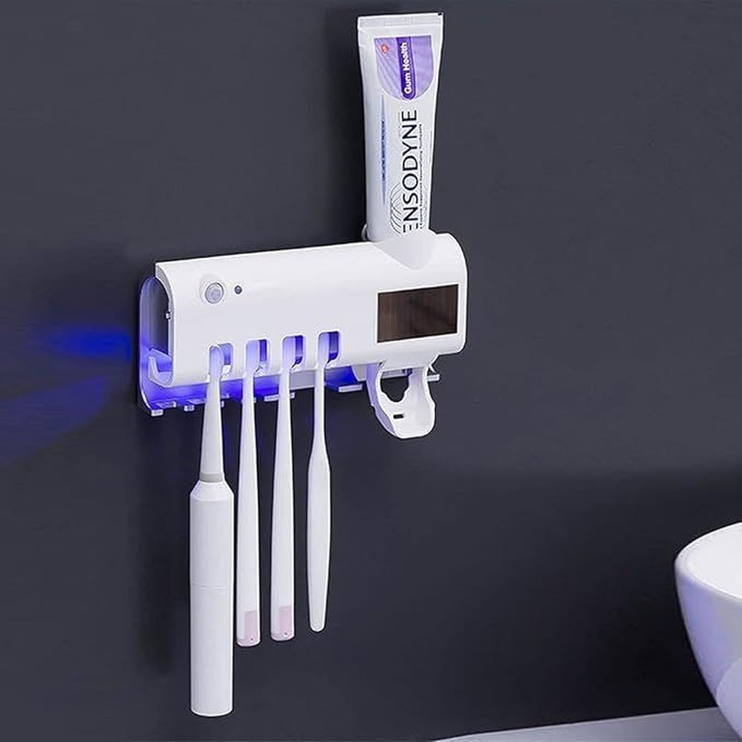 UV Light Toothbrush Disinfectant Holder & Organizer | Zeenora