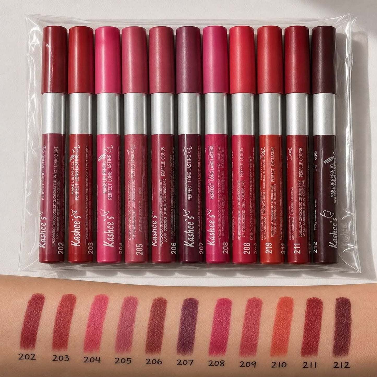 Kashee's Professional Makeup – 12 Stunning Lip Pencil Shades Set