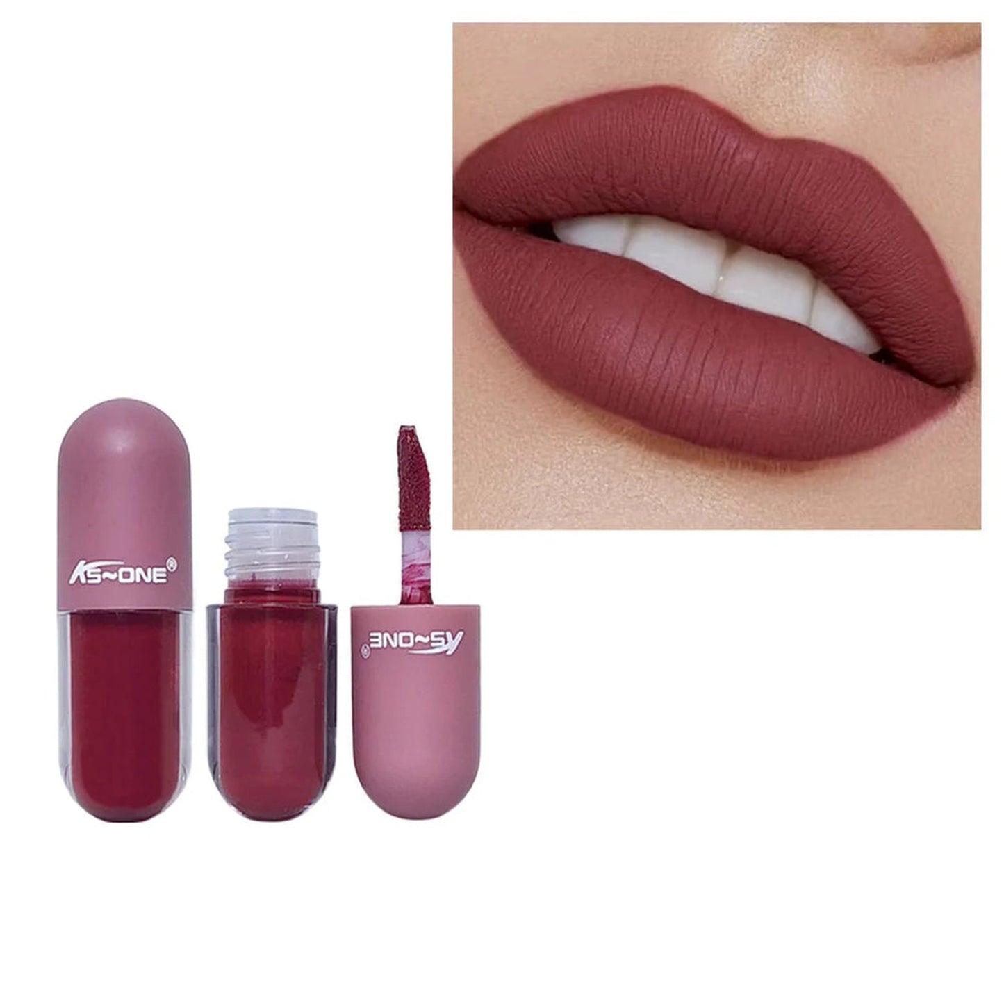 KS-ONE 12 Pcs Mini Capsule Matte Lip Gloss Set – Hot Lips New Fashion Colors | Zeenora Pakistan