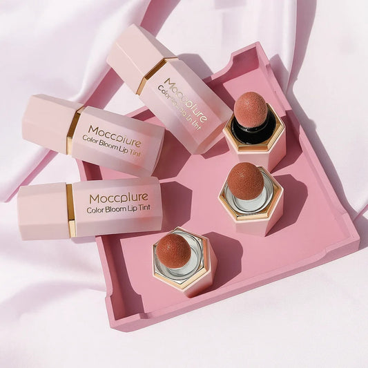 Moccplure Color Bloom Lip Tint & Liquid Blush - Long-Lasting Matte Tint