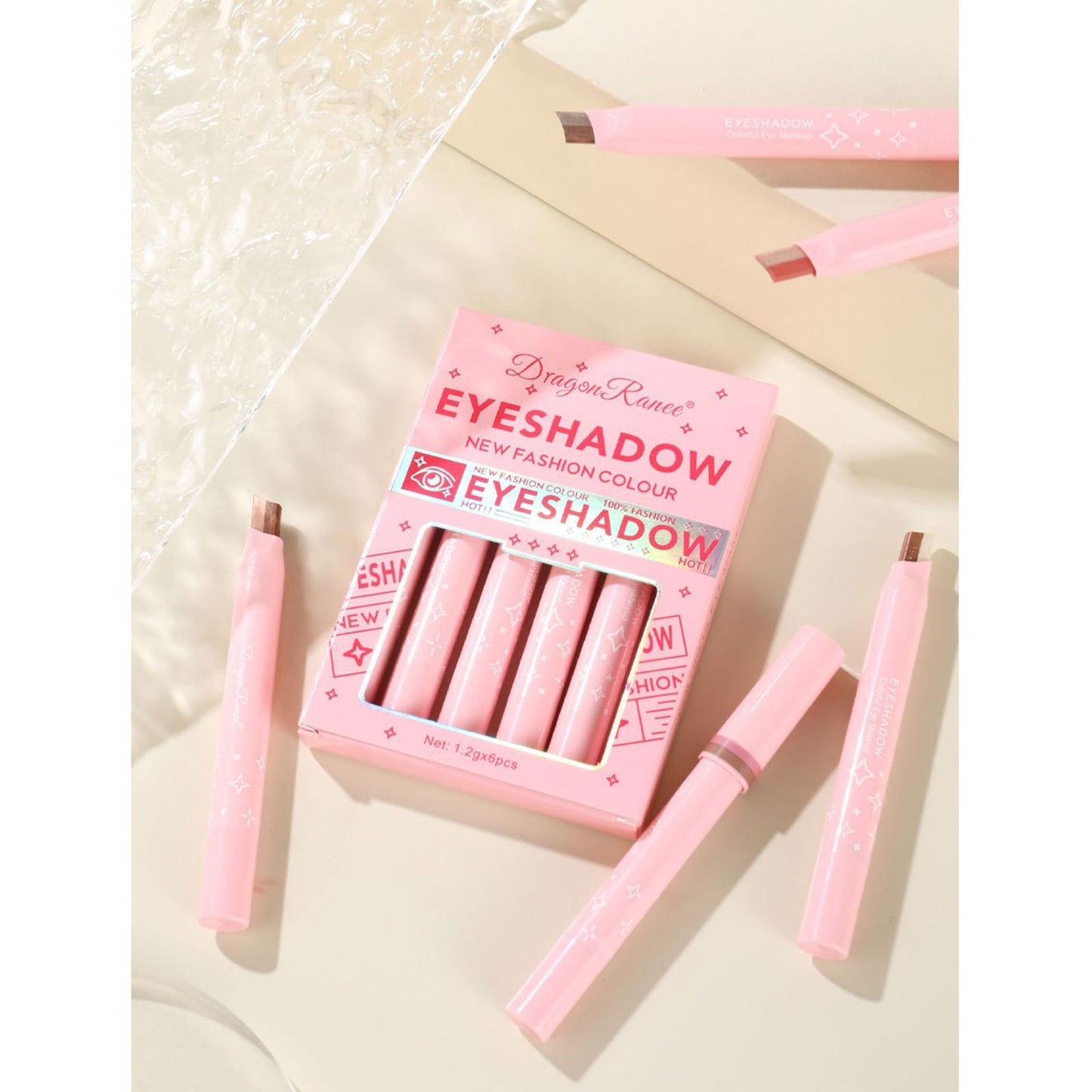 Dragon Ranee New Fashion Colour Eyeshadow Stick Set (6 Pcs)
